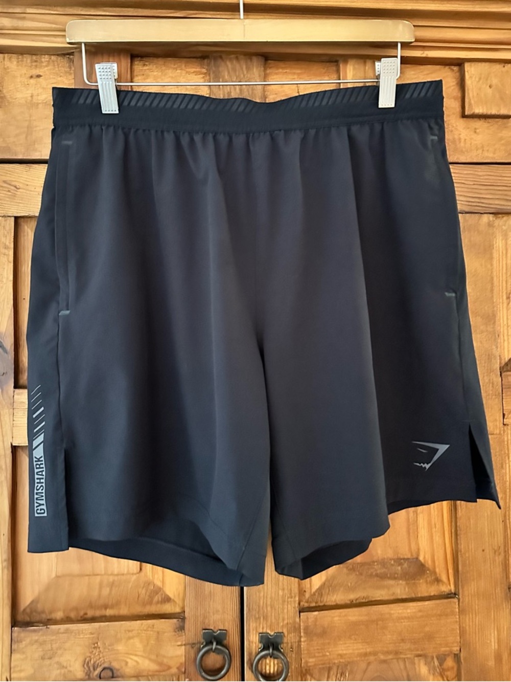 Gymshark Black Athletic Training Shorts with Reflective Detail
